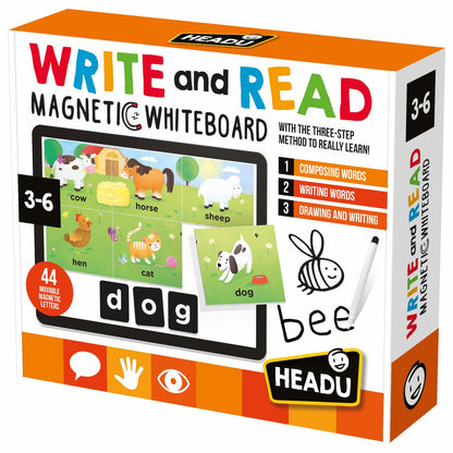 READ AND WRITE MAGNETIC LAB Read and write with magnetic letters and shapes! - product box
