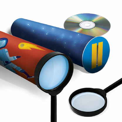 LA LUMIÈRE ET LES ÉTOILES Construis un télescope et un spectroscope et découvre leur fonctionnement - game contents and components