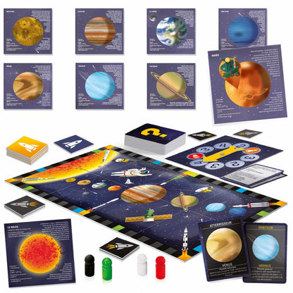 ASTRO JOUEUR Découvre le système solaire en jouant - game contents and components