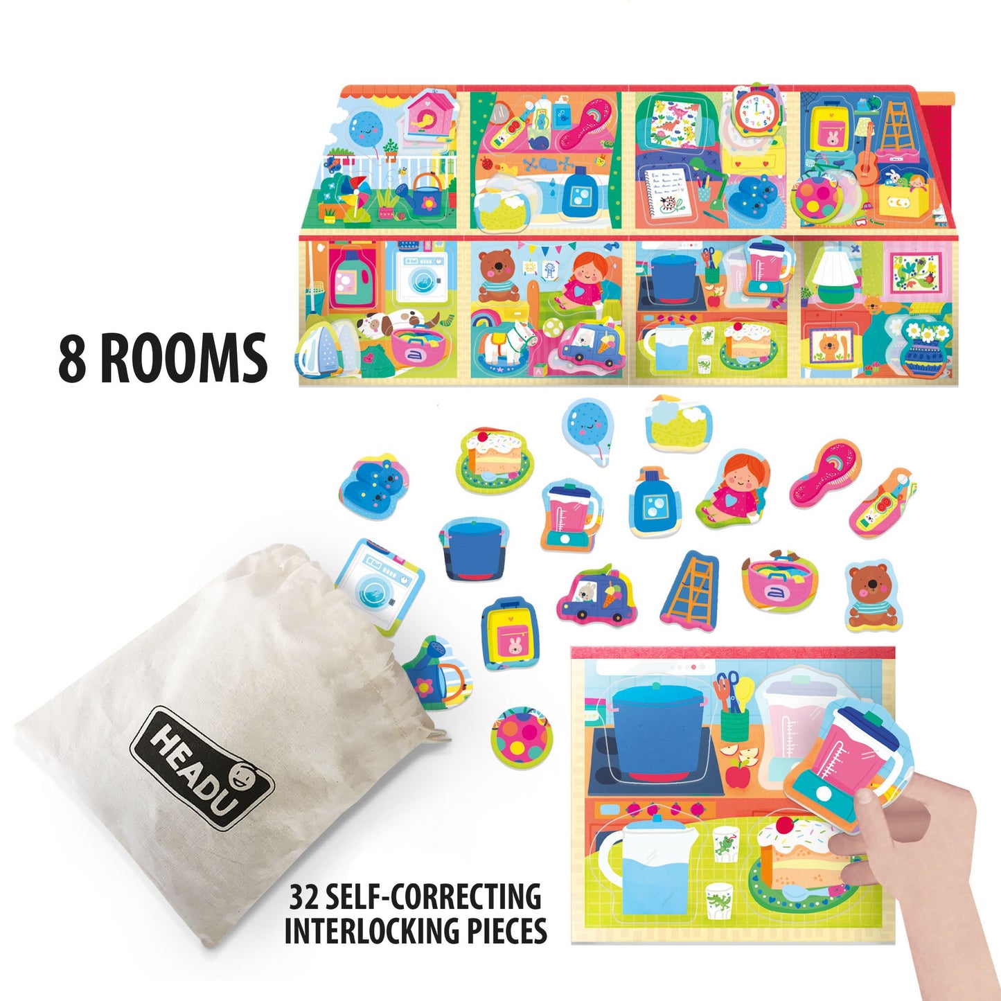 MY LITTLE HOUSE MONTESSORI Everything in its proper place! - game contents and components