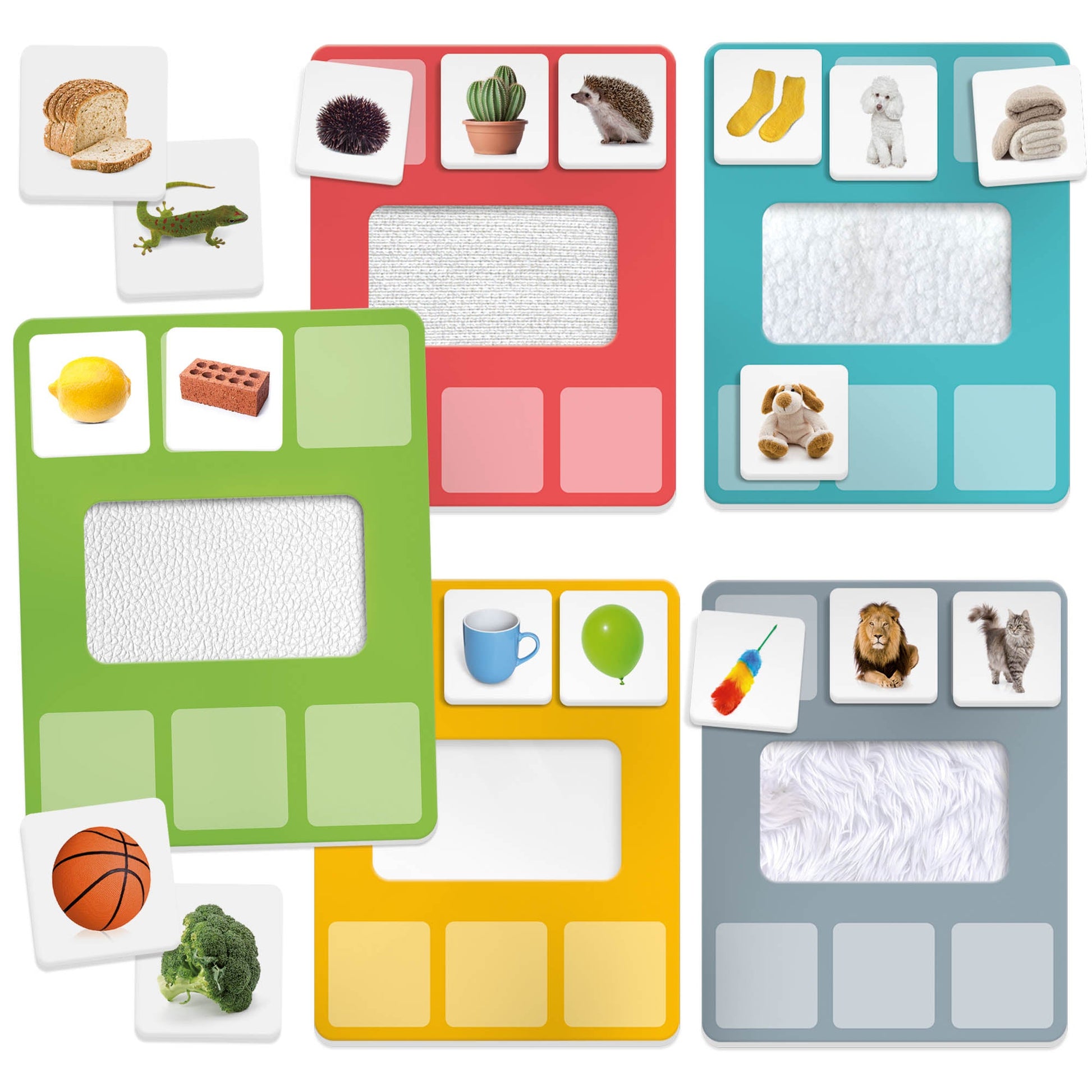 My First Tactile Library Montessori - game contents and components