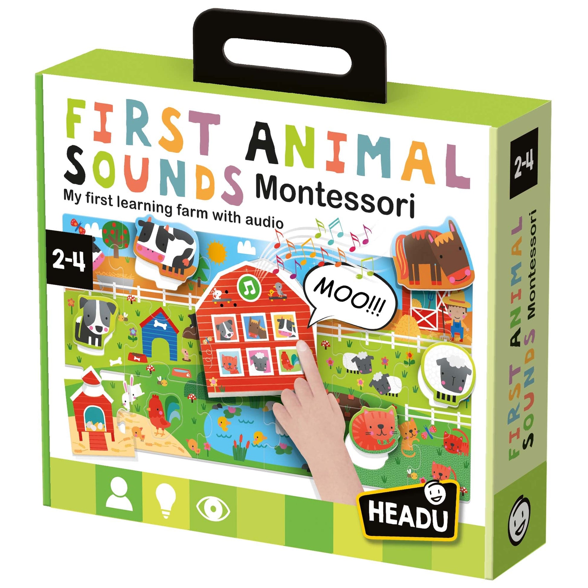 First Animal Sounds Montessori - product box