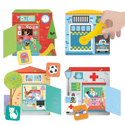 Look, Open And Find! - game contents and components